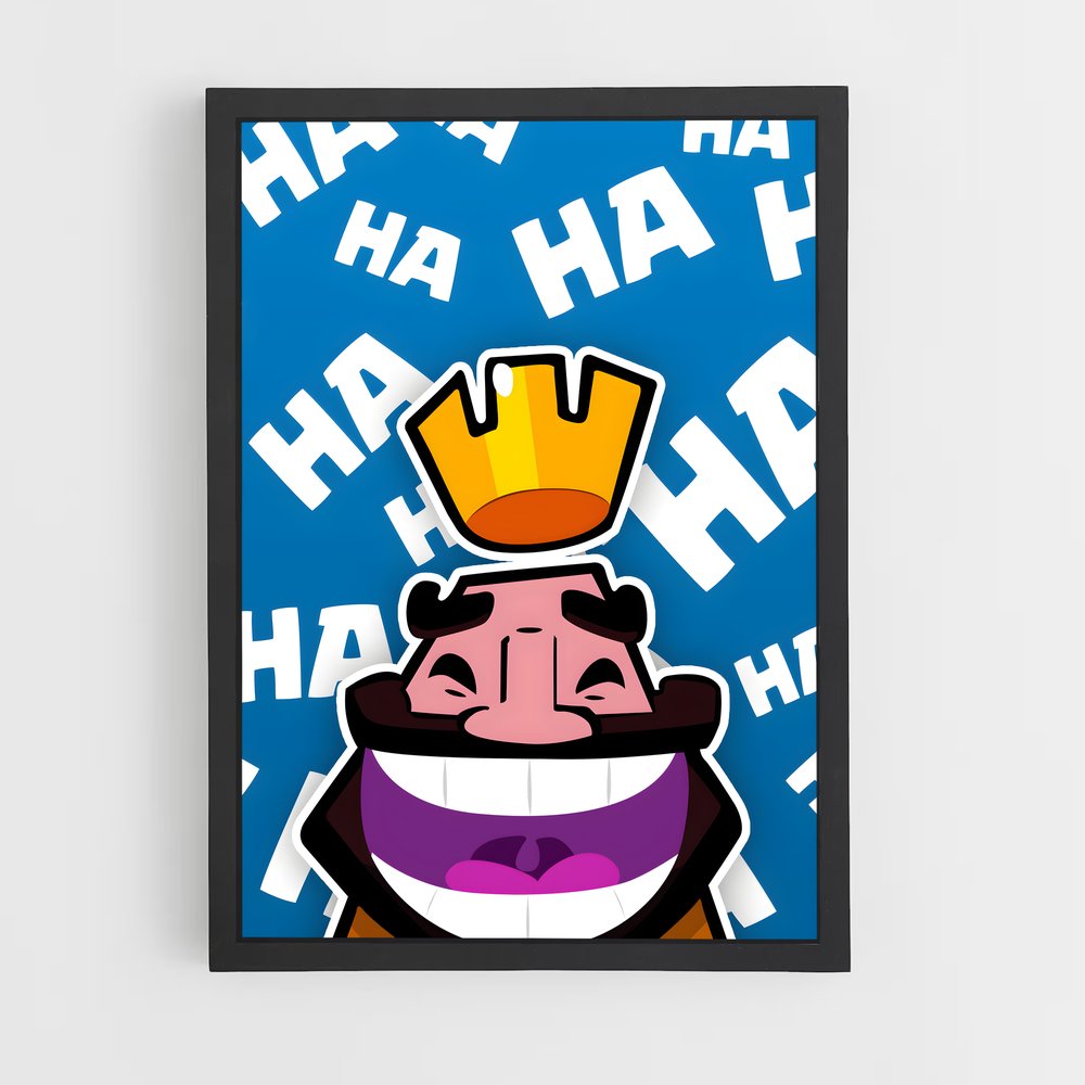 Poster Le Roi des Cartons – affiche Clash royale (vue 2)